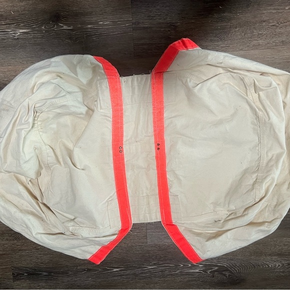 Vintage Detroit News Canvas Delivery Bag with Red and Blue Logo - Picture 5 of 5